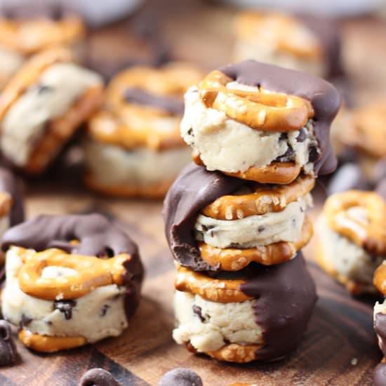 Cookie Dough Pretzel Bites