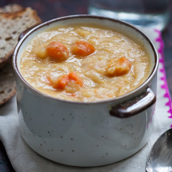 Slow Cooker Vegan Pea Soup