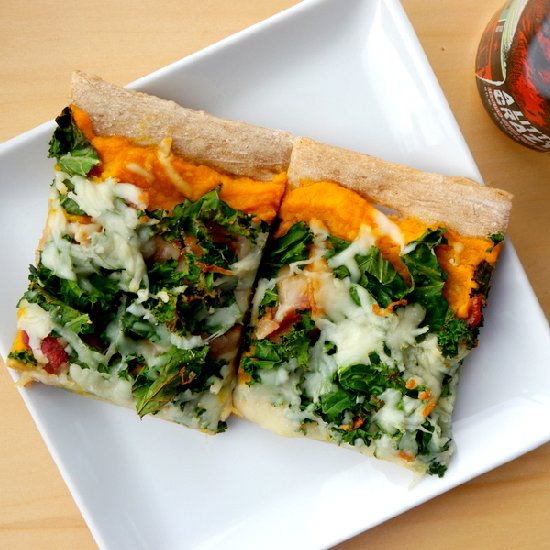 Butternut Squash and Bacon Pizza