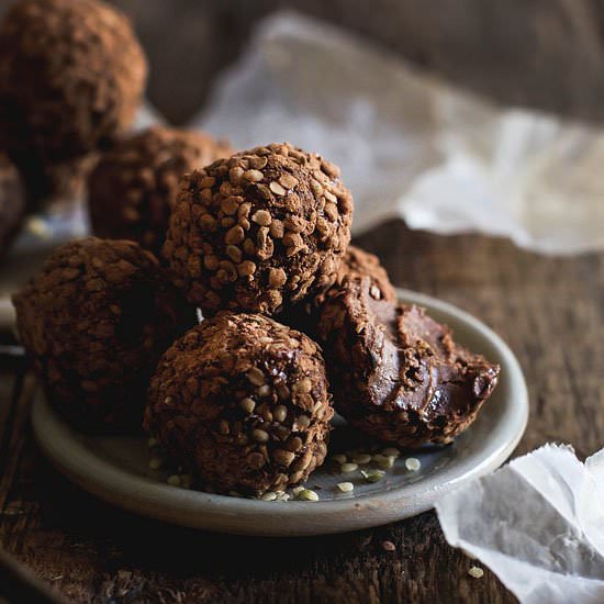 Raw Vegan Almond Butter Truffles