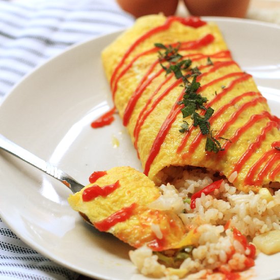 Omu-Rice (Omelette Fried Rice)