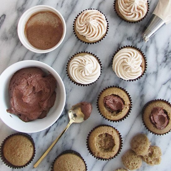 Churros con Chocolate Cupcakes