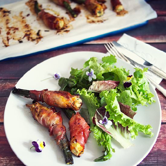 Baked Stuffed Zucchini Flowers