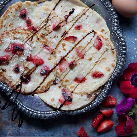 Rustic Fruit & Balsamic Pancakes