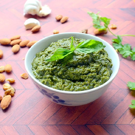 Cilantro Almond Pesto