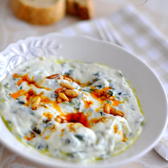 Turkish Spinach Yogurt Mezze