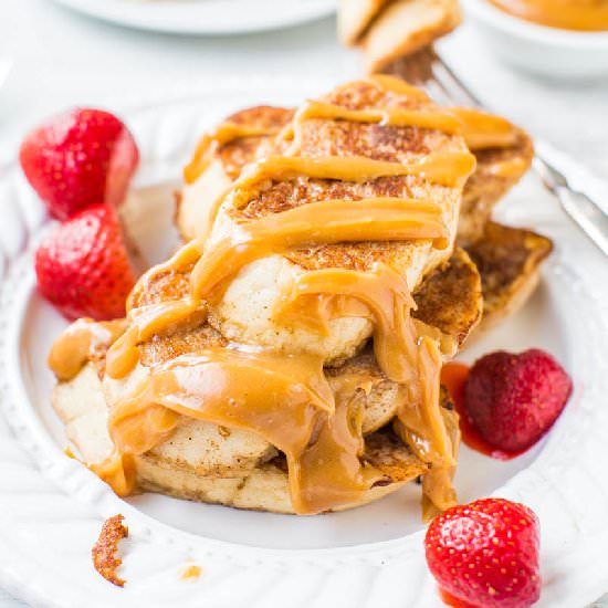 French Toast with PB Maple Syrup