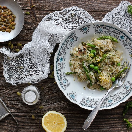 Wild Fennel Risotto