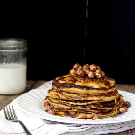 Hazelnut Sweet Potato Pancakes