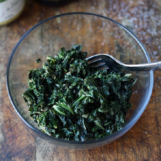 Sauteed Kale with Mustard Sauce