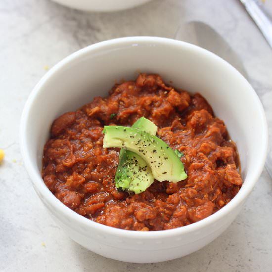 Lean Ground Chicken Chili