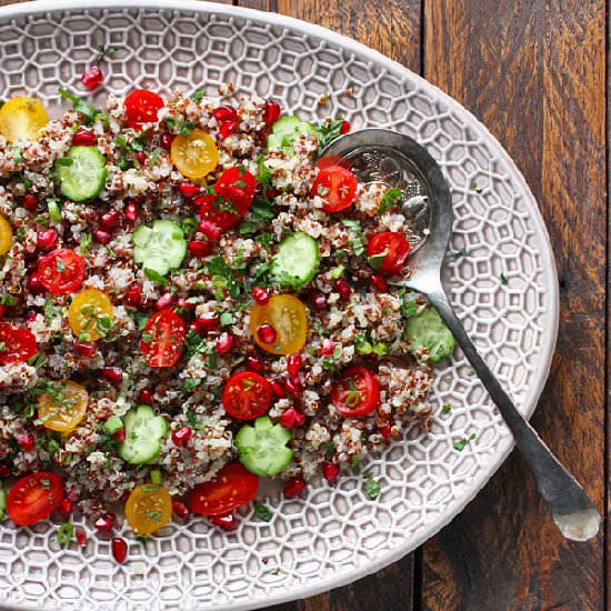 Quinoa Tomato Pomegranate Salad