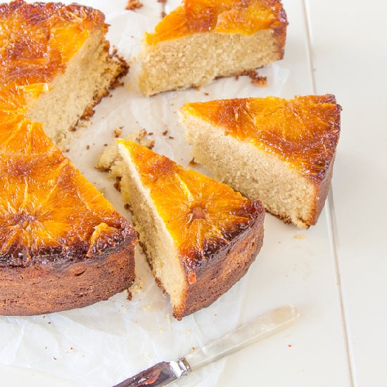 Orange & Cardamom Upside Down Cake