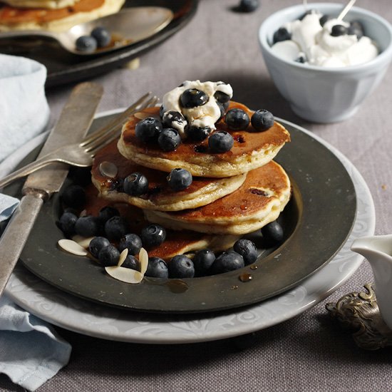 Blueberry Almond Pancakes