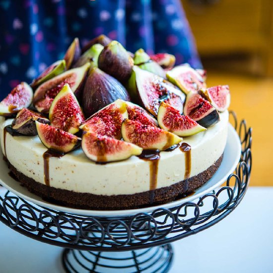 Fig & Vanilla Cheesecake w/ Balsami