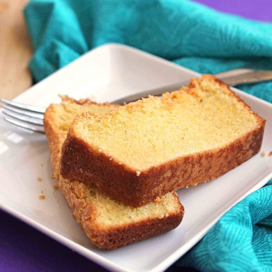 Cornmeal Pound Cake