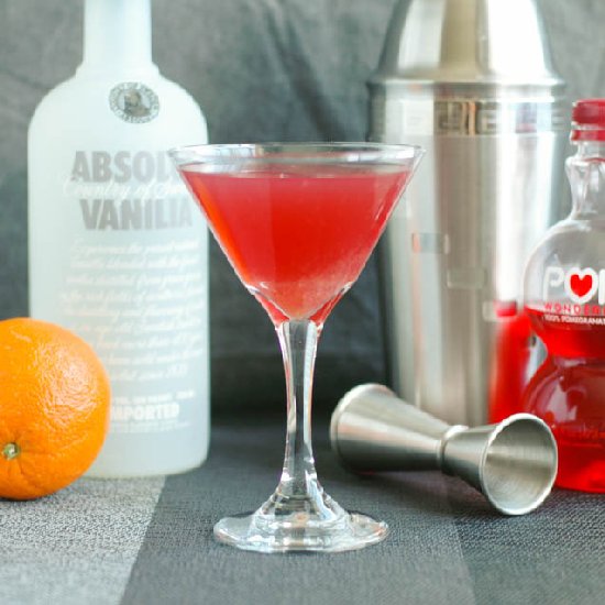 Vanilla Pomegranate Martini