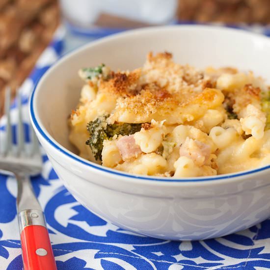 Cheesy Ham & Broccoli Pasta Bake