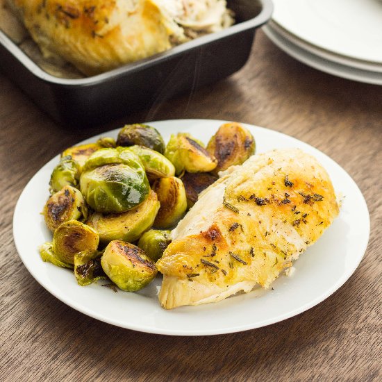 Lemon Rosemary Slow Cooker Chicken