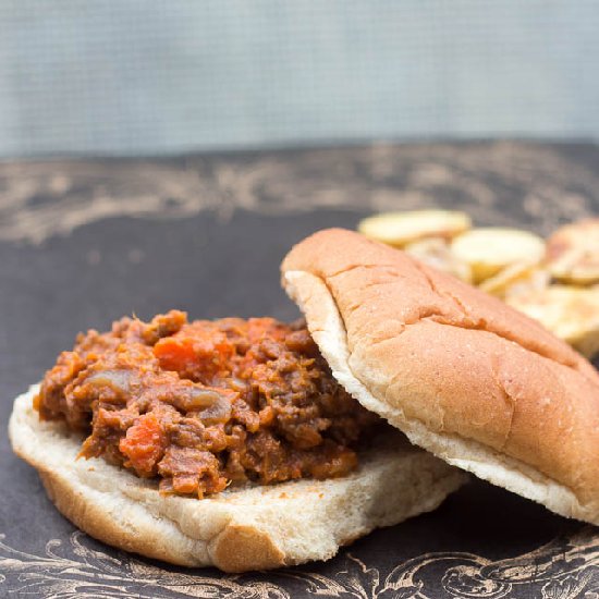 Healthy Vegetable Beef Sloppy Joes