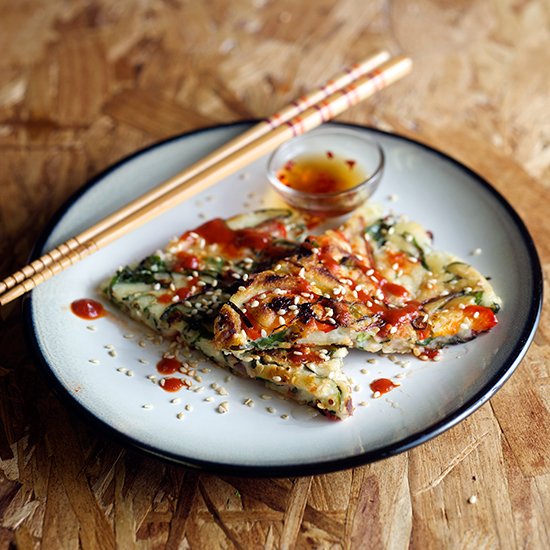 Rainbow Chard Korean Pancake