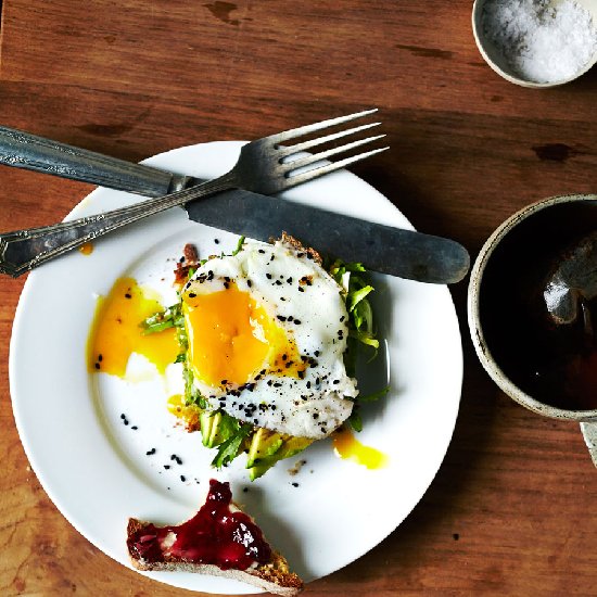 Avocado Toast with Egg & Frisee