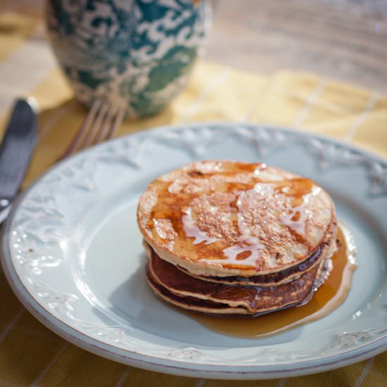 Peanut Flour Protein Pancakes