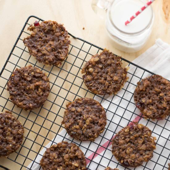 Healthy Oatmeal Cranberry Cookies