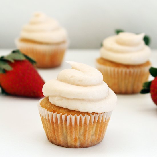 Strawberry-Banana Cupcakes