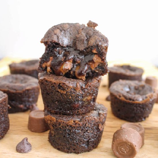 Salted Caramel Brownie Bites