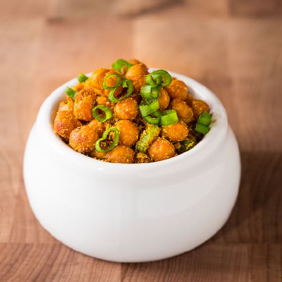 Nacho Cheezy Roasted Chickpeas