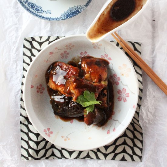 Stuffed Eggplants Black-Bean Sauce