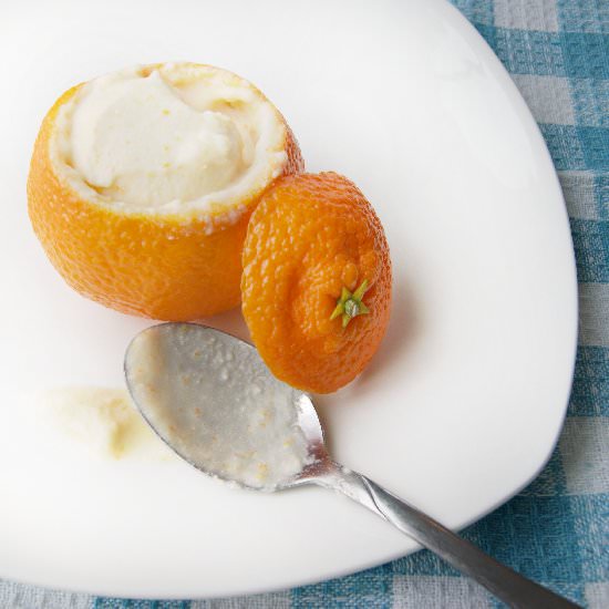 Coconut & Clementine Ice Cream