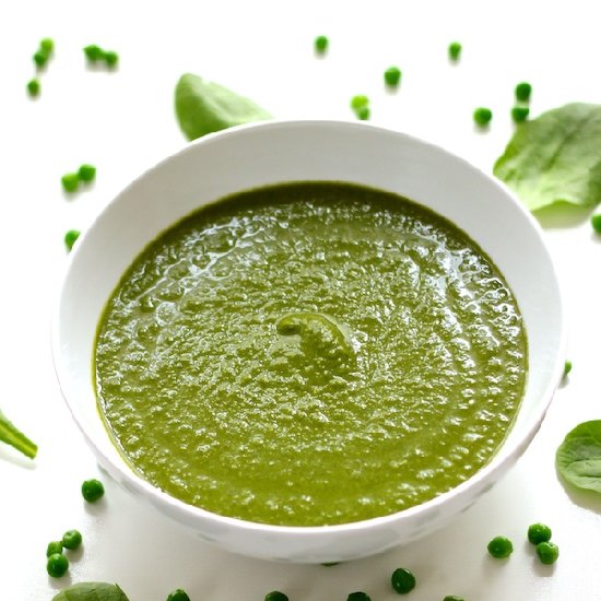 Spinach and Green Pea Soup