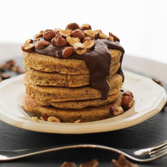 Gluten Free Hazelnut Pancakes