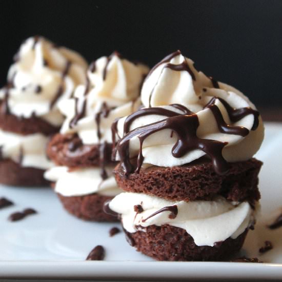 Irish Mocha Brownie Shooters