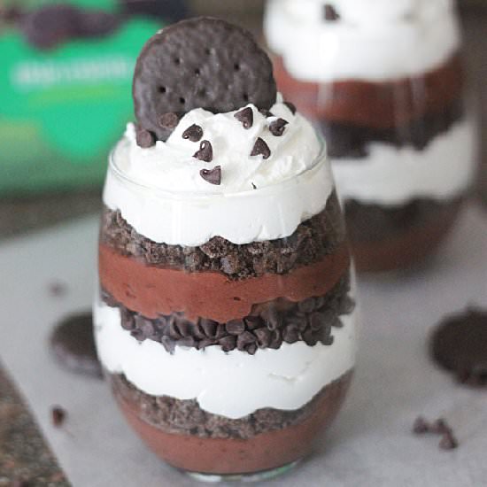 Triple Chocolate Thin Mint Parfait