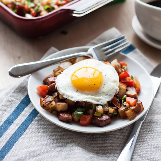 Potato Keilbasa Breakfast Hash