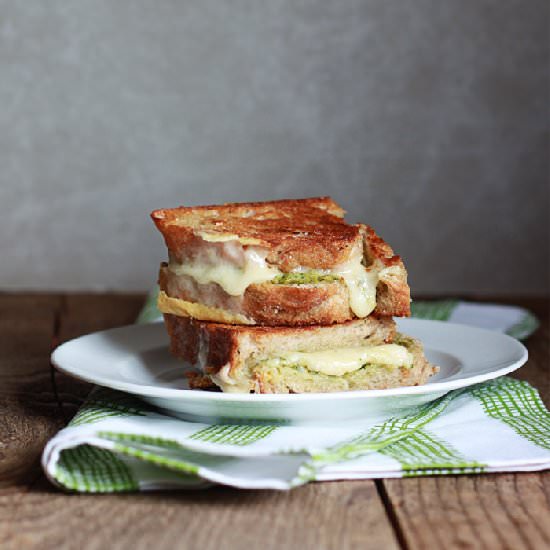 Artichoke Pesto Grilled Cheese