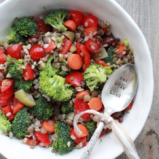 Sprouted Bean Vegetable Salad