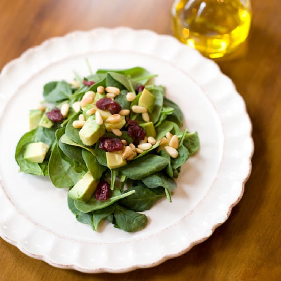 Spinach Salad with White Balsamic