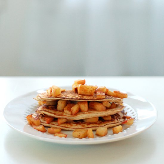 Apple Pie Protein Pancakes