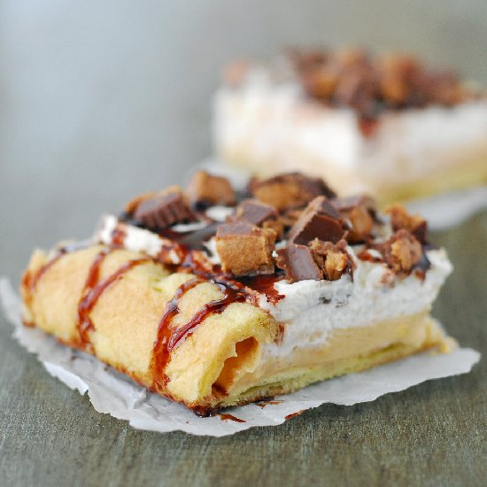 Peanut Butter Cup Eclair Cake