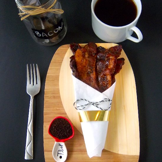 Coffee Candied Bacon