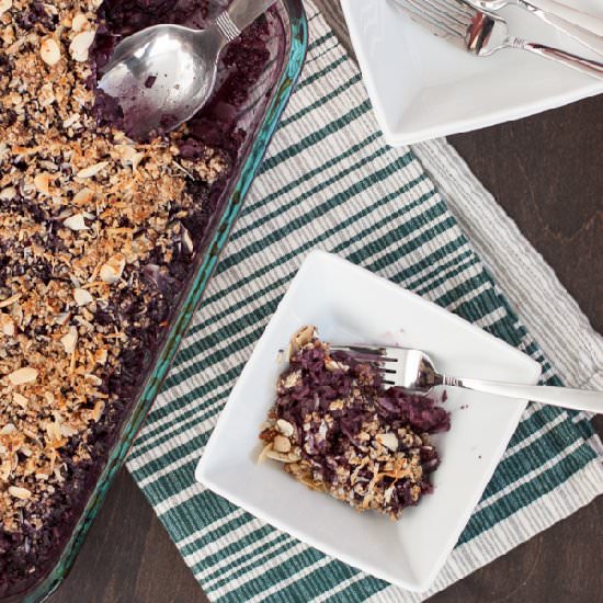 Healthy Blueberry Apple Crumble