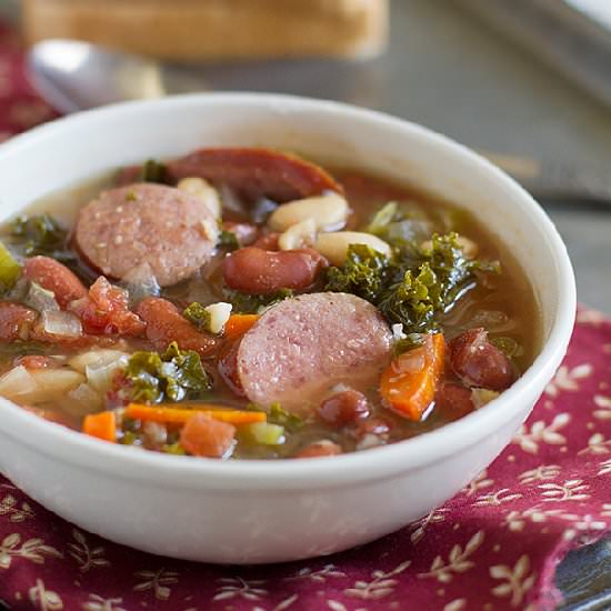 Tuscan Sausage and Bean Soup