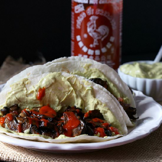 Spicy Portobello Mushroom Tacos