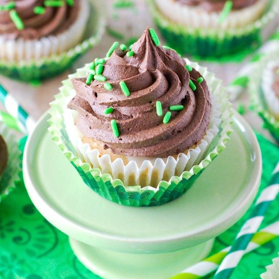 Triple Irish Cupcakes