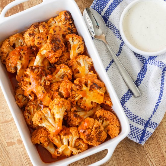 Buffalo Cauliflower “Wings”