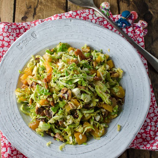 Shredded Brussels Sprouts Salad